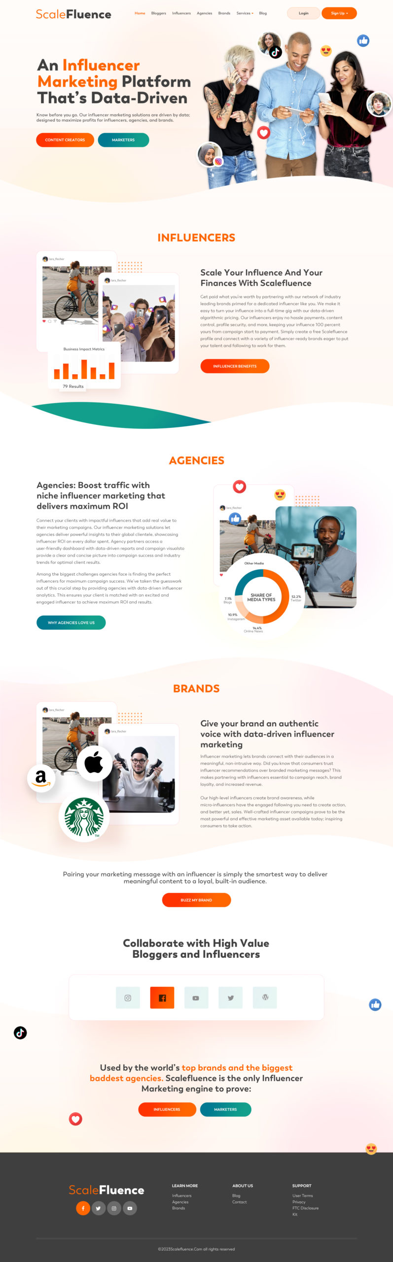 Scalefluence Website Design