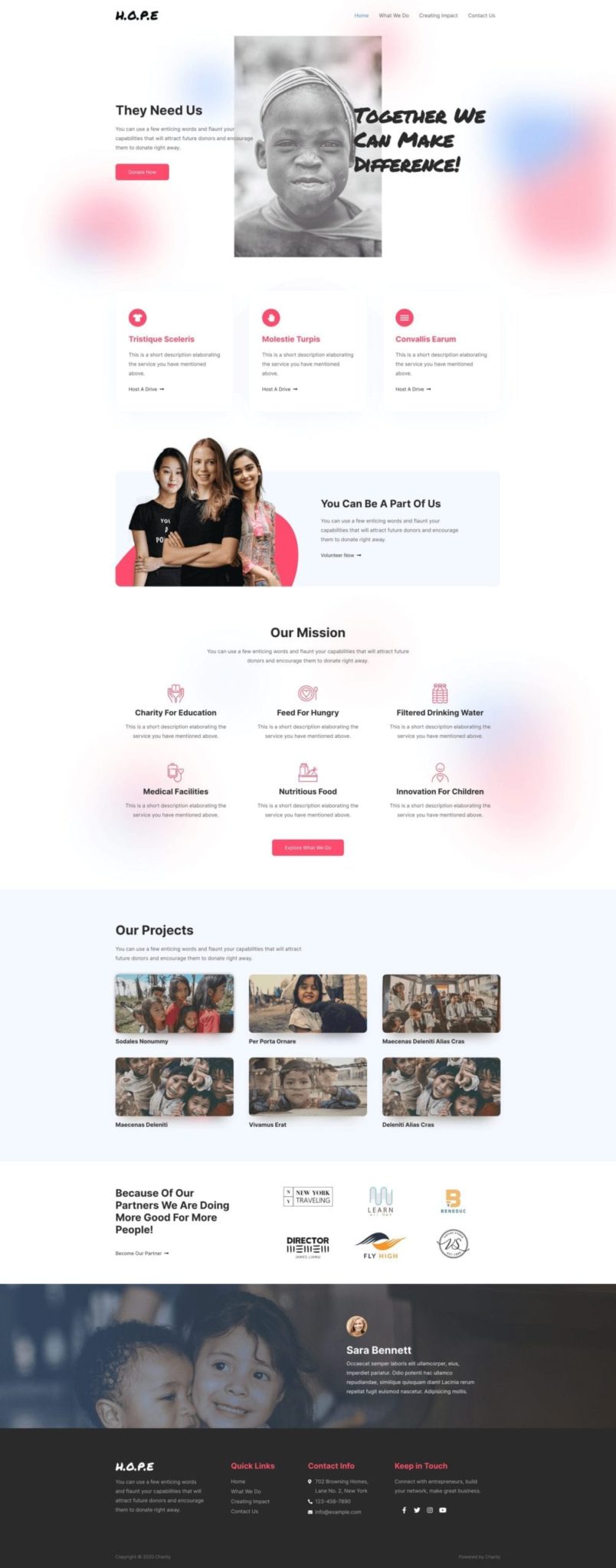 Preview Charity Site