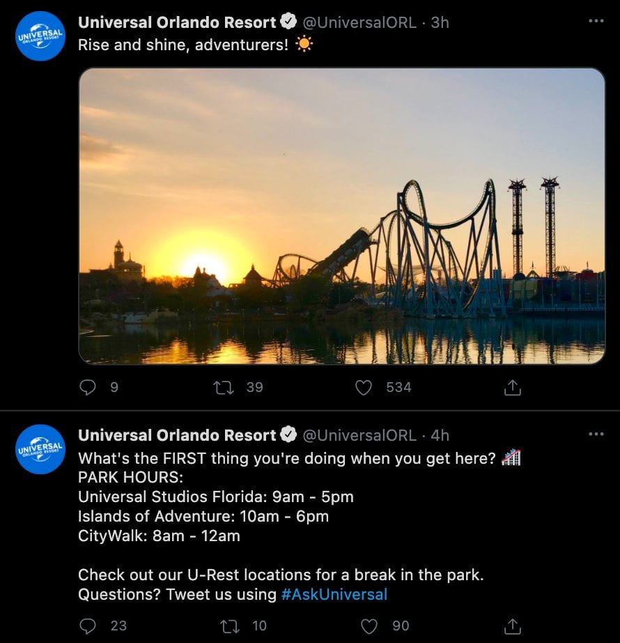 Universal Orlando Resorts post
