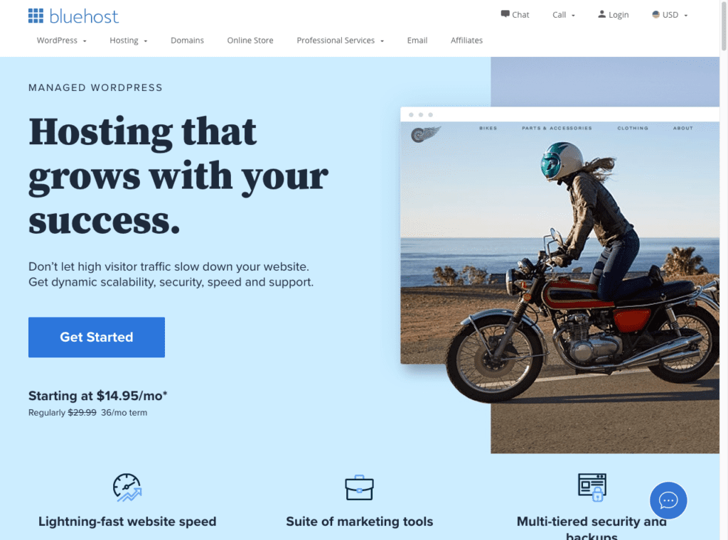 Bluehost web hosting