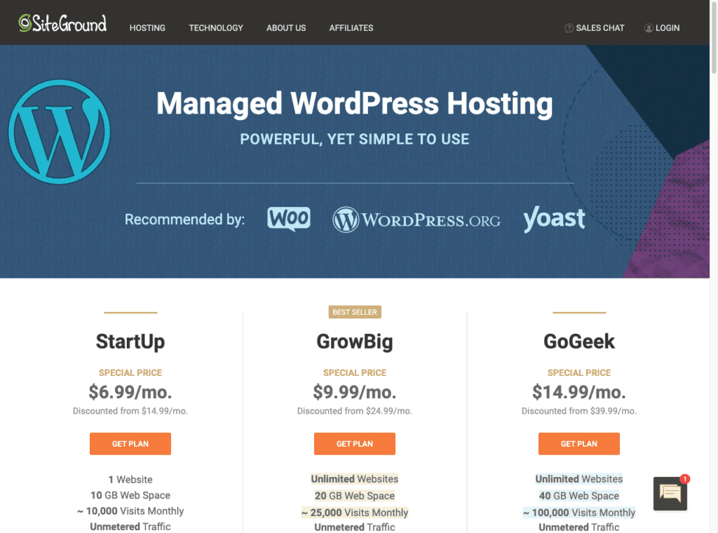 Site ground managed wordpress hosting