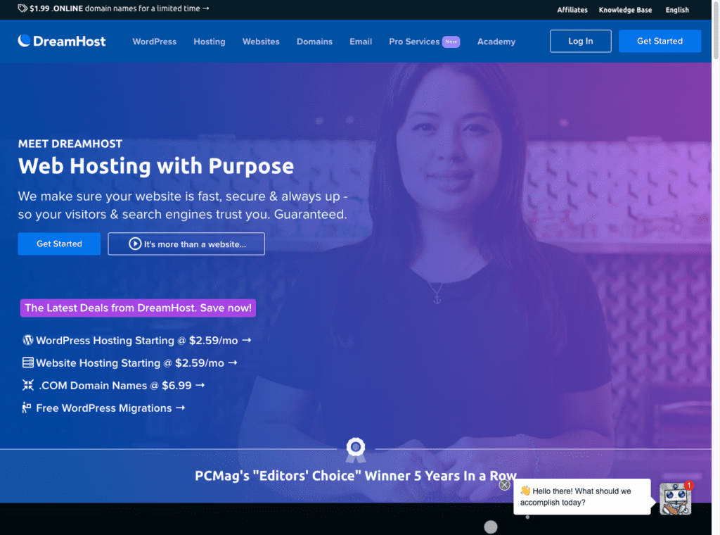 Dreamhost: Affordable web hosting for small business