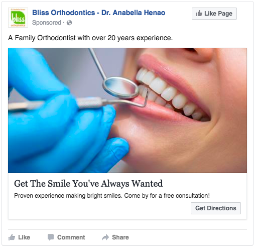 local awareness dentistry ad
