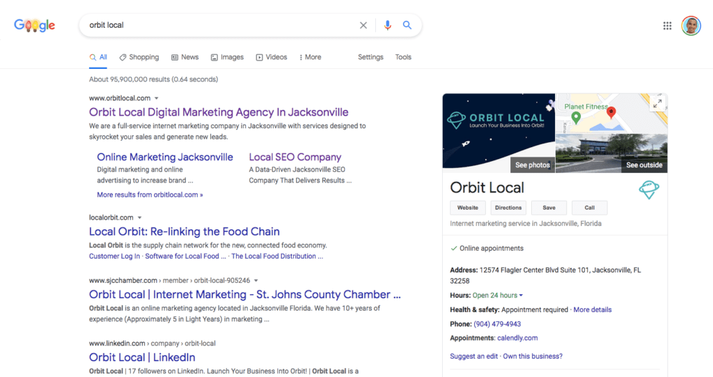 Orbit Local Google Business Profile Profile